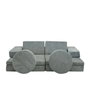 Atelier Del Sofa Puzzle - Sofá-cama de 2 plazas Azul